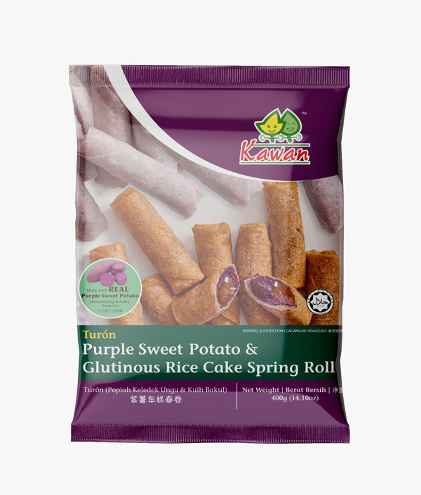 KAWAN Turon - Purple Sweet Potato & Glutinous Rice Cake Spring Roll 400g